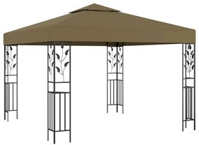 vidaXL Κιόσκι Taupe 3 x 3 μ. 180 γρ/μ²