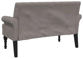 vidaXL Παγκάκι με Πλάτη Taupe 120 x 62 x 75,5 εκ. Υφασμάτινο