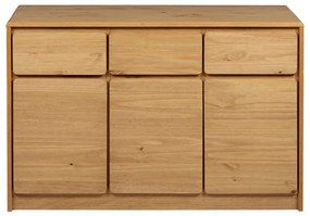vidaXL Μπουφές SAUDA Δρυς 114x43x75,5 εκ. από Μασίφ Ξύλο Πεύκου
