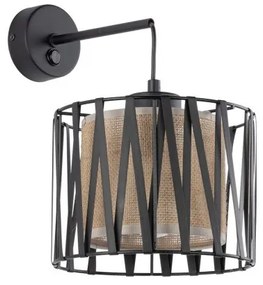 Απλίκα Φωτιστικό Τοίχου E27 15W IP20 Μαύρο Harmony 5950 TK Lighting-5950-Μαύρο 5950