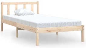 vidaXL Πλαίσιο Κρεβατιού 100 x 200 εκ. από Μασίφ Ξύλο Πεύκου