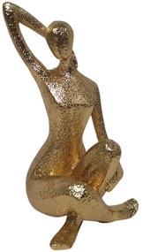 Διακοσμητική Φιγούρα Γυναίκα 844357 10x8,5x18,5cm Gold Ankor Πολυέστερ