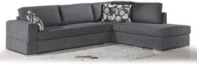 Γωνιακός καναπές Must-Αριστερή-275φ 210β εκ.-Γκρι