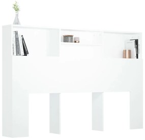 Κεφαλάρι Με Αποθηκευτικό Χώρο Λευκό 160 x 19 x 103,5 εκ. - Λευκό