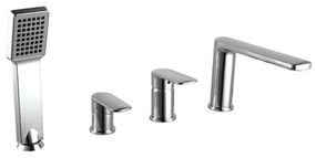 Μπαταρία Μπάνιου Επικαθήμενη Pearl VQ28328C-1355A Chrome Praxis Μέταλλο, Κεραμικό