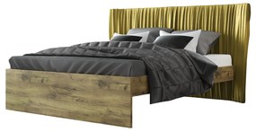 Intrahome Κρεβάτι "QUEEN" διπλό σε χρώμα δρυς 160x200 Intrahomesa-00652393