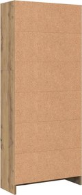 vidaXL Βιβλιοθήκη Αρτισιανή Δρυς 60x24x143 εκ. από Επεξεργασμένο Ξύλο