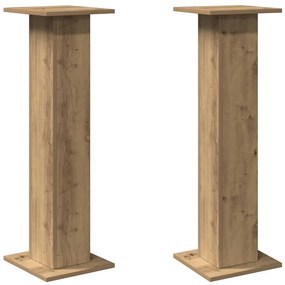 vidaXL Βάσεις Ηχείων 2 τεμ. Αρτισιανή Δρυς 30x30x95 εκ. Επεξ. Ξύλο