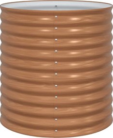 vidaXL Ανεβασμένο Κρεβάτι Καφέ 80 x 80 x 81 cm Ατσάλι