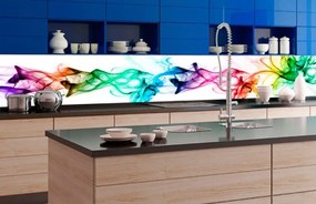 Αυτοκόλλητη φωτοταπετσαρία κουζίνας με χρωματιστό καπνό - 180x60