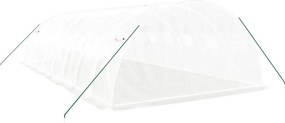 vidaXL Θερμοκήπιο Λευκό 32 μ² 8 x 4 x 2 μ. με Ατσάλινο Πλαίσιο