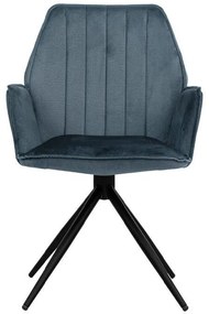 Καρέκλα Τραπεζαρίας Dorothee Μεταλλική Fylliana Σιέλ 58x46x91εκ. 2αδα 58x46x91 εκ.