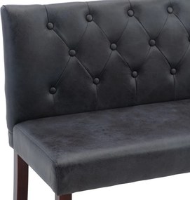 vidaXL Παγκάκι Γκρι 120 εκ. από Συνθετικό Καστόρι