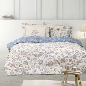 Σεντόνια Nivia Με Λάστιχο (Σετ 4τμχ) Multi Nima Υπέρδιπλo 100% Cotton