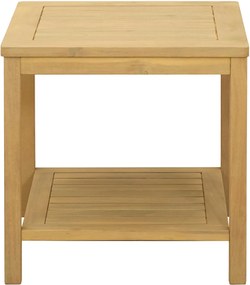 vidaXL Τραπεζάκι Πλευράς Φυσικό Λάδι 45 x 45 x 45 cm