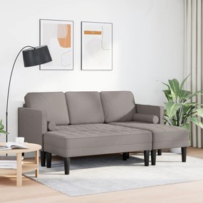 vidaXL Σετ 2 Τεμαχίων Καναπέ με Μαξιλάρια Ταφ Υφάσματος