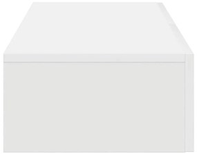 vidaXL Ράφι τοίχου με συρτάρια Λευκό 80x33x17 cm Κατασκευασμένο ξύλο