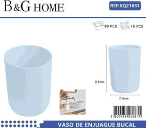 Θήκες οδοντόβουρτσας πλαστικές σε σετ 5Χ - Light Blue - 21681
