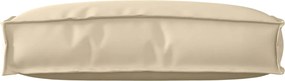 vidaXL Μαξιλάρι Μπεζ 60 x 40 x 12 cm Ύφασμα Όξφορντ