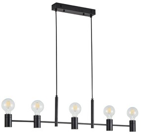 Φωτιστικό Οροφής  SE21-BL-120 ADEPT BLACK METAL PENDANT - 51W - 100W - 77-8249