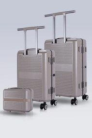 Stewehome Σετ 3 τεμαχίων βαλίτσες με θύρες φόρτισης USB και από πολυκαρβονικό