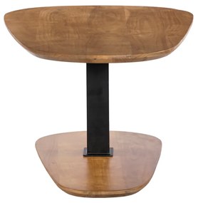 LEVEL COFFEE TABLE ΦΥΣΙΚΟ ΜΑΥΡΟ 95x65xH48cm