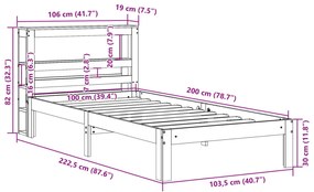 ΣΚΕΛΕΤΟΣ ΚΡΕΒ. ΧΩΡΙΣ ΣΤΡΩΜΑ ΚΑΦΕ ΚΕΡΙΟΥ 100X200 ΕΚ ΜΑΣΙΦ ΠΕΥΚΟ 3306063