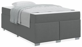 vidaXL Σκελετός Κρεβατιού Σκούρο γκρι 120 x 190 cm ύφασμα