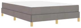 vidaXL Κρεβάτι με ελατήρια Ταμπά και Καφέ 140 x 200 cm