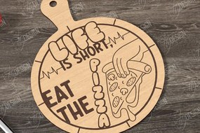 Σετ των 2 Intra απο ξύλο plywood 3mm-4mm πάχος – Pizza Board| Σανίδα κοπής |CNC Δίασταση 20x20 cm INTRAFABR-121513004