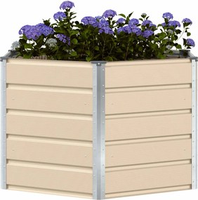 vidaXL Γλάστρα Ελεφαντόδοντο 129 x 129 x 75 εκ Ατσάλι
