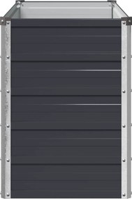 vidaXL Υψωμένο Κρεβάτι Κήπου Ανθρακί 100 x 40 x 55 cm