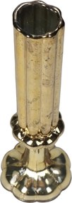 Βάζο ArteLibre Φλάουτο Χρυσό Γυαλί 9x9x26.5cm