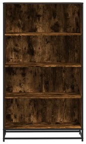 Βιβλιοθήκη καπνιστή βελανιδιά 80,5x35x139 cm Ξύλινη κατασκευή - Καφέ