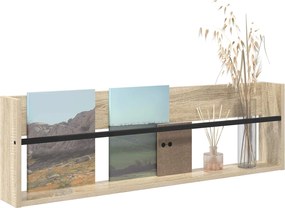vidaXL Ράφι Περιοδικών Δρύς Sonoma 100 x 12 x 30 εκ Επεξεργασμένο ξύλο