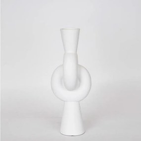 Βάζο Κεραμικό 752-20274 15.5x15.5x39.5cm White Estheti Home Ceramic