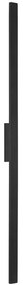 Φωτιστικό Τοίχου - Απλίκα Demi L 11558 5.2x144cm 24W 3000K 1500lm Led Black Nowodvorski