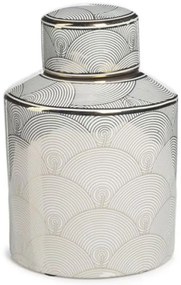 Διακοσμητικό Δοχείο Shanghai 082-2035 15x15x24cm Multi-Gold Artekko Πορσελάνη