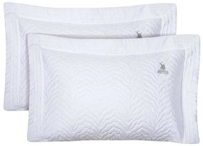 Ζεύγος Μαξιλαροθήκες Καπιτονέ (50x70) Greenwich Polo Club 2351 White