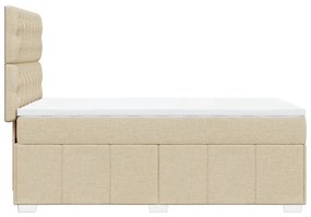 ΚΡΕΒΑΤΙ BOXSPRING ΜΕ ΣΤΡΩΜΑ ΚΡΕΜ 100 X 200 ΕΚ. ΥΦΑΣΜΑΤΙΝΟ 3293891