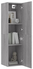 vidaXL Έπιπλο Τηλεόρασης Επιτοίχιο Γκρι Sonoma 30,5 x 30 x 110 εκ.