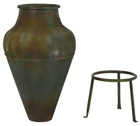 Βάζο Home ESPRIT Πράσινο Μέταλλο 49 X 49 X 91 cm