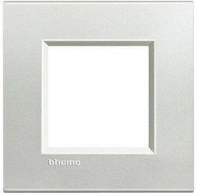 Πλαίσιο 2 Θέσεων Ασημί Bticino LNA4802AG Legrand-LNA4802AG-Ασημί LNA4802AG