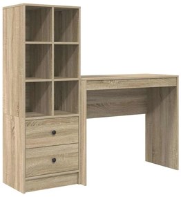 vidaXL Γραφείο με αποθηκευτικό χώρο 2 pcs Δρύς Sonoma 90 x 40 x 76 εκ.