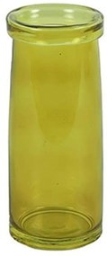 Βάζο 013.783911 8x19cm Yellow Γυαλί