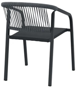 Καρέκλα Tangier Fylliana Γκρί 57x61x75 εκ. 57x61x75 εκ.
