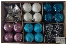 Σετ Χριστουγεννιάτικα στολίδια - 5cm - 24pcs - 231122-231122