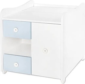 BED MINI MAX NEW 190/72 COLOUR WHITE/BABY BLUE