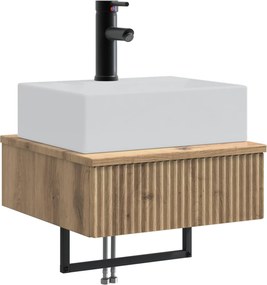vidaXL Νιπτήρας Τοίχου Artisan Δρυς 40 x 41 x 39 εκ.