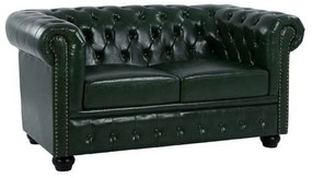 Καναπές Διθέσιος Τύπου Chesterfield HM3010.08 150x90x72cm Pine Τεχνόδερμα